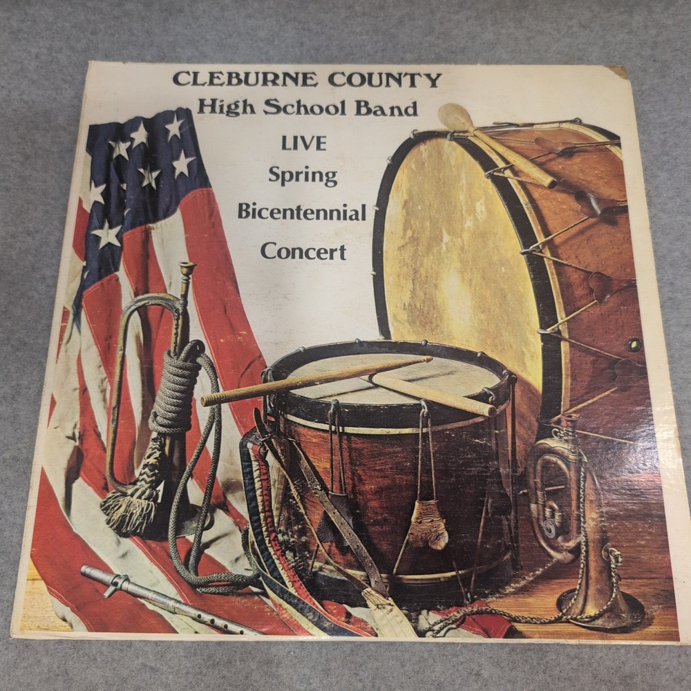 Cleburne County High School Band Live Spring Bicentennial Concert 1976 Vinyl LP - Picture 1 of 6